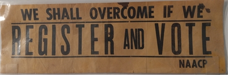 NAACP We Shall Overcome Bumper Sticker