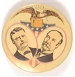 Roosevelt and Fairbanks Eagle and Shield Jugate