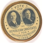 Coolidge, Dawes Vote for the Republican Candidates
