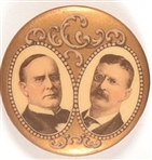 McKinley, Roosevelt Gold Filigree Jugate