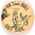 Tie That Bull Outside Cartoon Pin