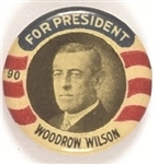 Wilson for President Red Stripes Pin