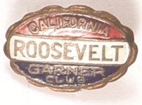 Roosevelt, Garner California Enamel Pin