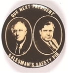 FDR, Willkie Salesmans Safety Pin