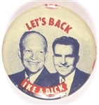 Lets Back Ike and Dick