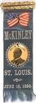McKinley 1896 St. Louis Ribbon