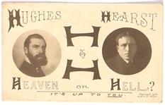 Hughes, Hearst Heaven or Hell Postcard