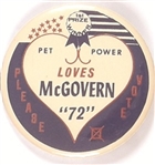 Pet Power Loves McGovern