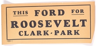 This Ford for Roosevelt Missouri Coattail Sticker