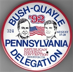 Bush, Quayle Pennsylvania Delegation
