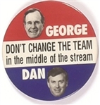 Bush, Quayle Dont Change the Team