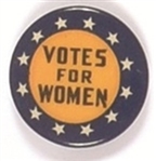 Votes for Women Gold and Blue Celluloid