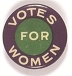 Votes for Women Green and Purple Connecticut Celluloid