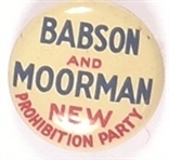 Babson and Moorman New Prohibition Party