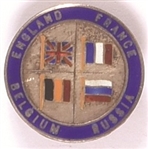 WW I Allied Flags Pin