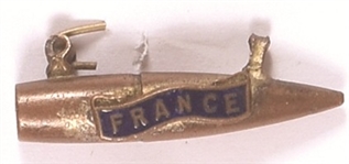 World War I France Bullet Pin