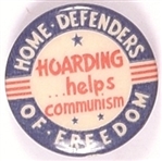 Hoarding Helps Communism