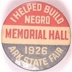 Arkansas I Helped Build Negro Memorial Hall