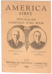 Harding, Coolidge America First Campaign Song Book