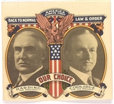 Harding, Coolidge Our Choice Sticker
