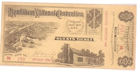 McKinley 1896 Convention Ticket