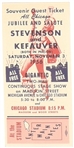 Stevenson, Kefauver Chicago Rally Ticket