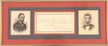 Colfax Signed Card With Portraits
