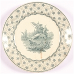 William Henry Harrison Log Cabin Plate