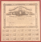 Confederate States of America $500 Bond