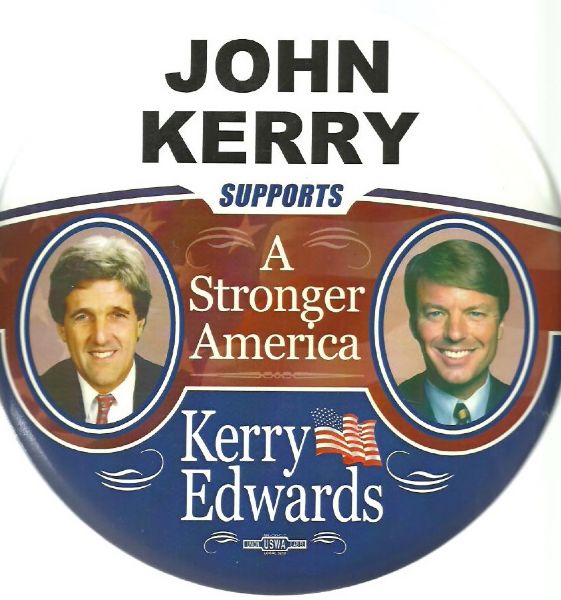 Item Detail - Kerry-Edwards Stronger America 9 Inch Pin