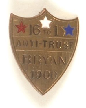 Bryan Anti Trust Pin