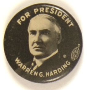 Scarce Harding Celluloid