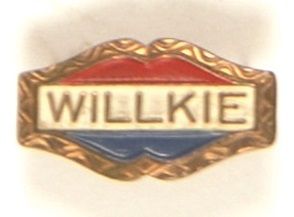 Willkie Enamel Pinback
