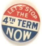 Willkie Stop the 4th Term