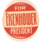 Eisenhower for President Red Version
