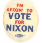 Affixin to Vote for Nixon