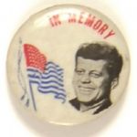 JFK Flag Celluloid