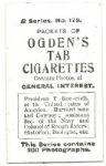 Roosevelt Hignett's Cigarettes Card
