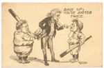 Rare TR-Taft Baseball Postcard