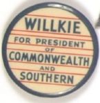 Willkie for President of Commonwealth and Southern