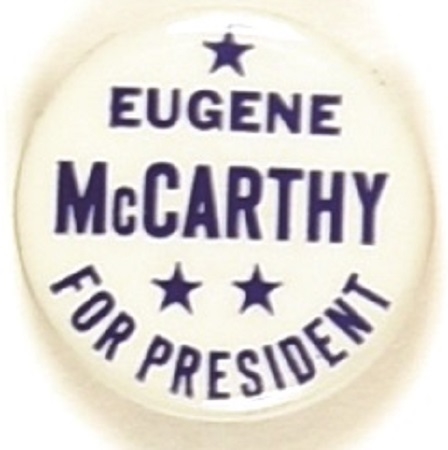 Eugene McCarthy for President 3 Stars