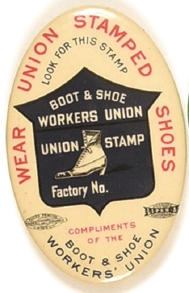 Union Stamped Shoes Advertising Mirror