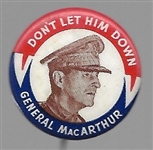 MacArthur Don’t Let Him Down 