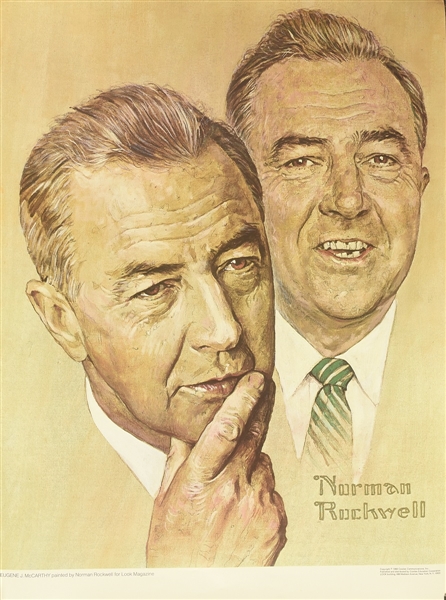 Eugene McCarthy 1968 Print by Norman Rockwell