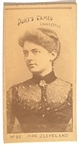 Frances Cleveland Duke's Cigarettes Advertising Card