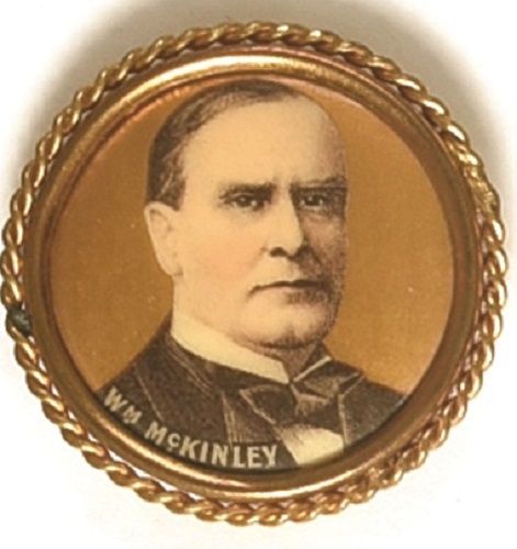 William McKinley Framed Celluloid