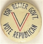 Dewey for Better Government V for Victory