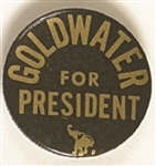 Goldwater Black Background Elephant Celluloid