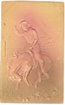 Roosevelt Embossed Cowboy Postcard
