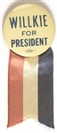 Willkie for President Pin and Ribbon